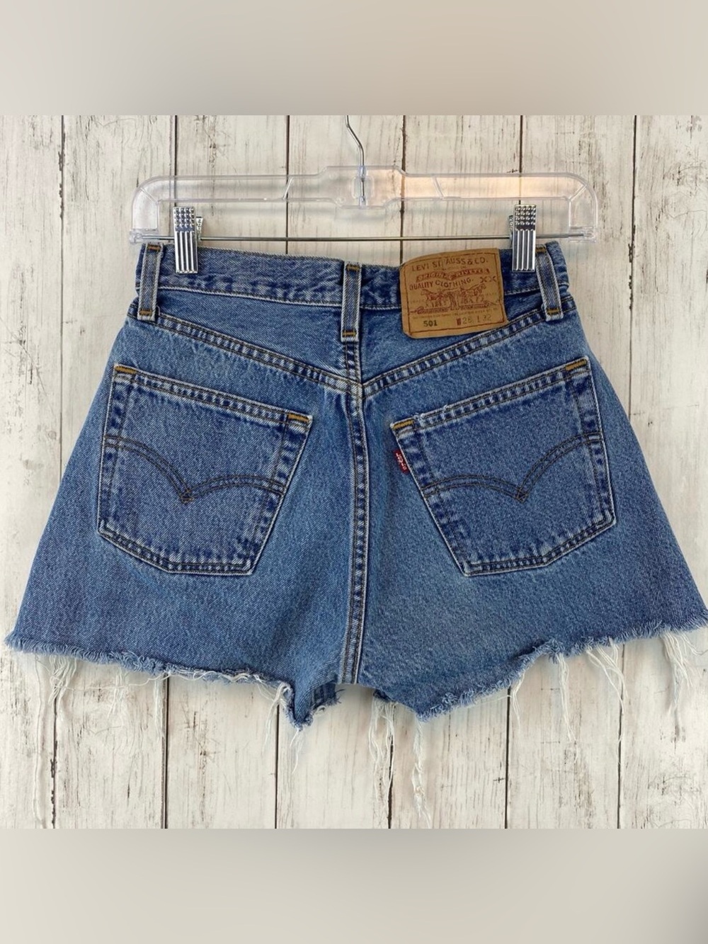 Urban Renewal Remade Levi’s Blue Distressed 501 Cut-off 2.5" Denim Short